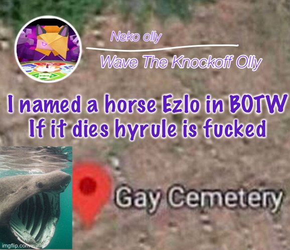 Pain | I named a horse Ezlo in BOTW
If it dies hyrule is fucked | image tagged in pain,t | made w/ Imgflip meme maker