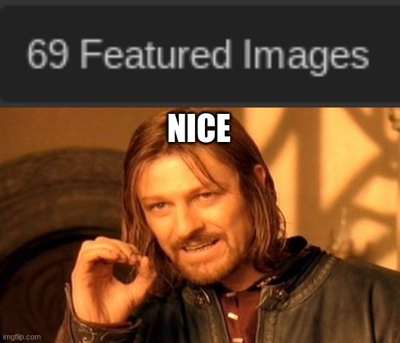 t | NICE | image tagged in memes,one does not simply,69,nice | made w/ Imgflip meme maker