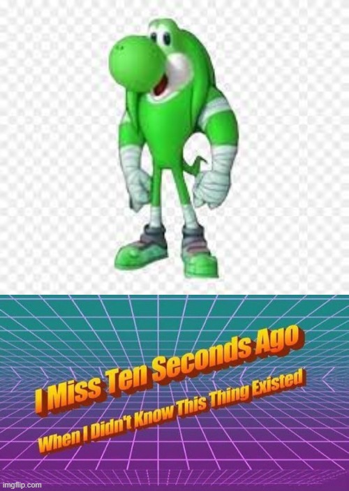 The internet is creative... too creative | image tagged in i miss ten seconds ago,yoshi,knuckles,wtf | made w/ Imgflip meme maker