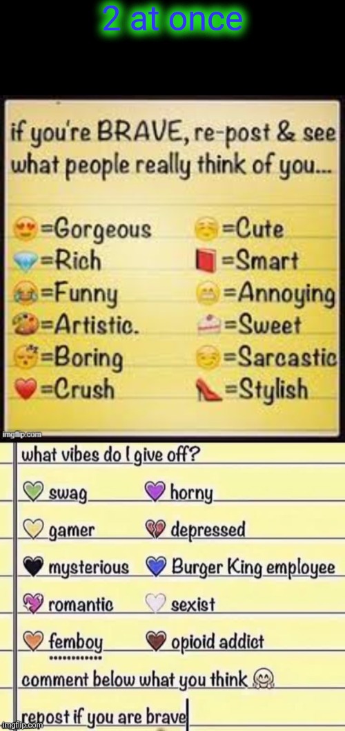 Please kill me | 2 at once | made w/ Imgflip meme maker