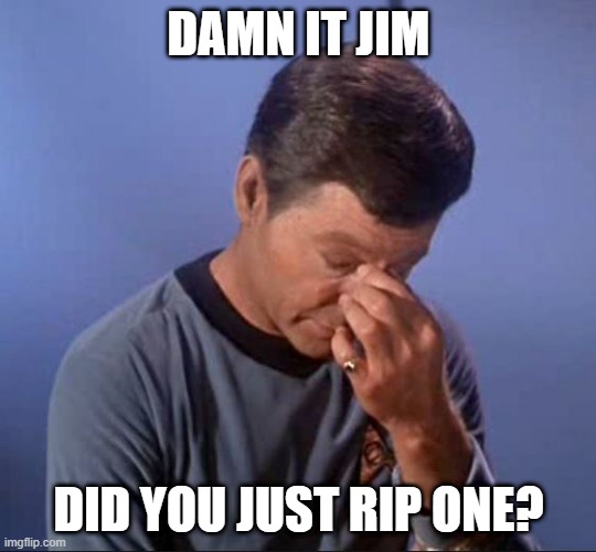 Dropped an Air Biscuit | DAMN IT JIM; DID YOU JUST RIP ONE? | image tagged in dammit jim | made w/ Imgflip meme maker