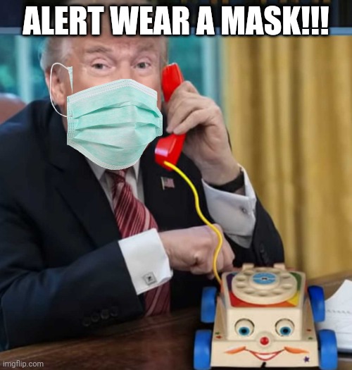 I'm the president | ALERT WEAR A MASK!!! | image tagged in i'm the president | made w/ Imgflip meme maker