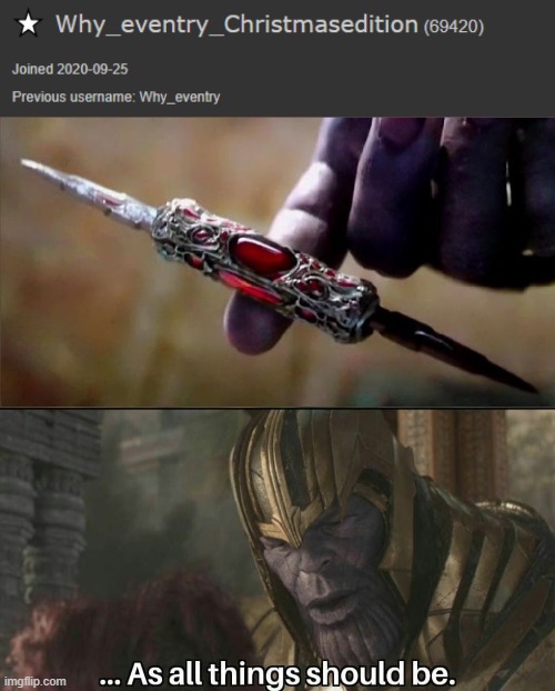 6 9 4 2 0 f u n n e p o o p y | image tagged in thanos perfectly balanced meme template | made w/ Imgflip meme maker
