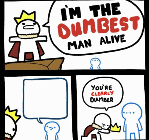 The Dumbest Man Alive Blank Meme Template