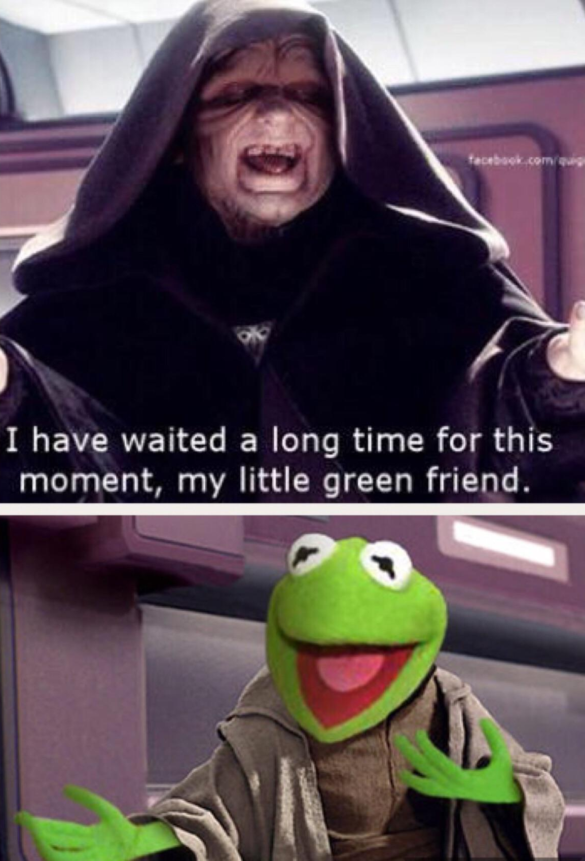 Kermit dark side Blank Meme Template