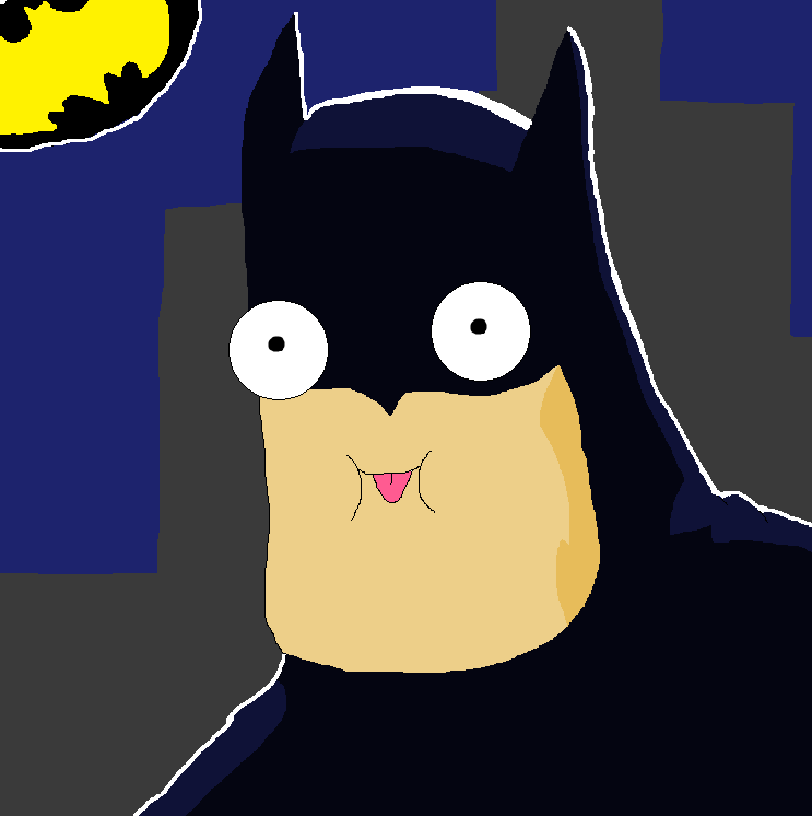 High Quality Derpy Batman Blank Meme Template