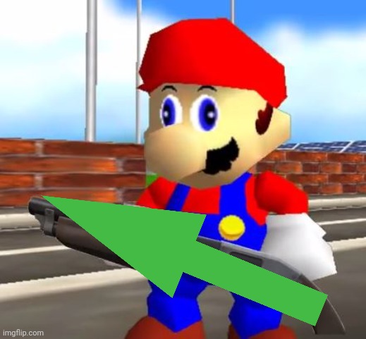 SMG4 Shotgun Mario | image tagged in smg4 shotgun mario | made w/ Imgflip meme maker