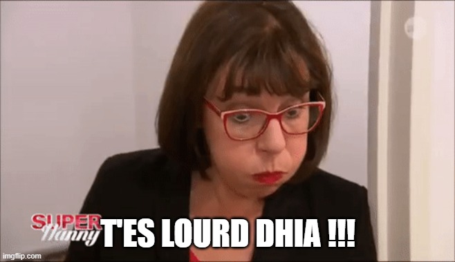 Dhia | T'ES LOURD DHIA !!! | image tagged in memes | made w/ Imgflip meme maker