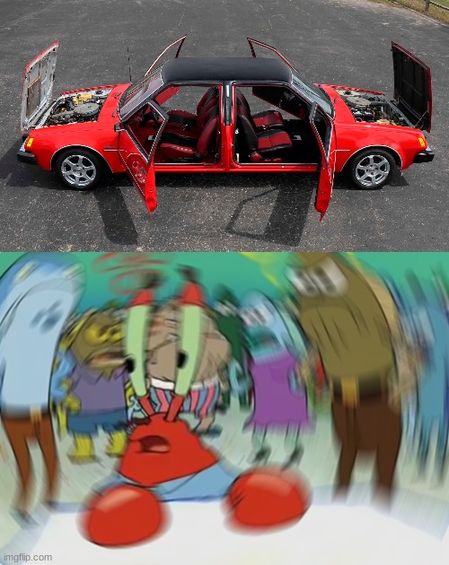 Double head car | image tagged in memes,mr krabs blur meme | made w/ Imgflip meme maker