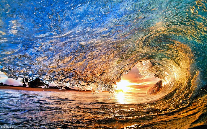 A Breaking Wave. Photo credit: Clark Little | image tagged in awesome,pics,photography | made w/ Imgflip meme maker