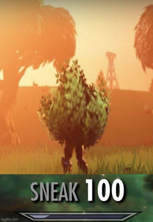 this guys practically invisible | image tagged in fortnite bush | made w/ Imgflip meme maker