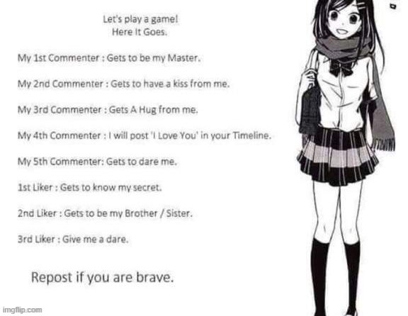 guess ill do this too. also please say if your the 1nd, 2nd, 3th liker. | made w/ Imgflip meme maker
