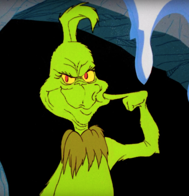 Thougthful Grinch Blank Meme Template