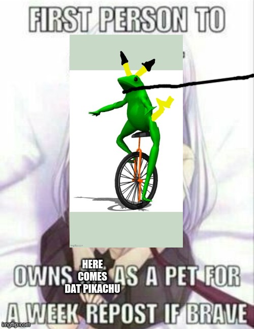 Why did Darmug disaproved this? | HERE COMES DAT PIKACHU | made w/ Imgflip meme maker