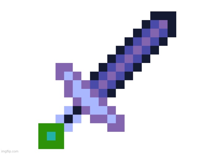 I recolored the sword to make then ender blade | made w/ Imgflip meme maker
