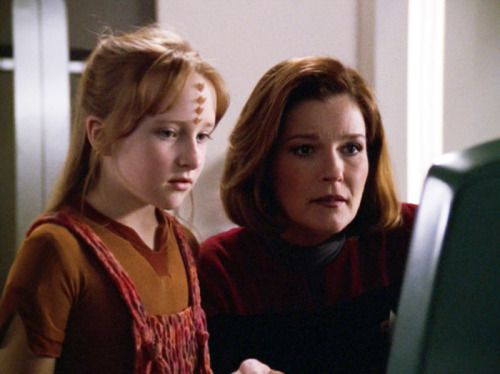 High Quality Captain Janeway and Naomi Blank Meme Template
