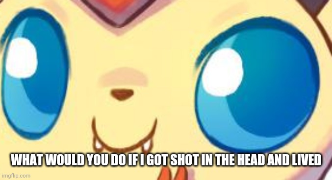 I have no idea why im asking this ~do not make it a trend~ | WHAT WOULD YOU DO IF I GOT SHOT IN THE HEAD AND LIVED | made w/ Imgflip meme maker