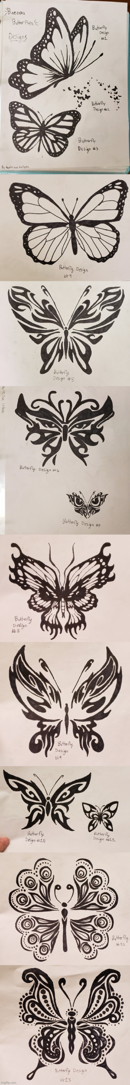 I made some butterfly designs for my team class cuz my teacher wants to make shirts lmao | made w/ Imgflip meme maker