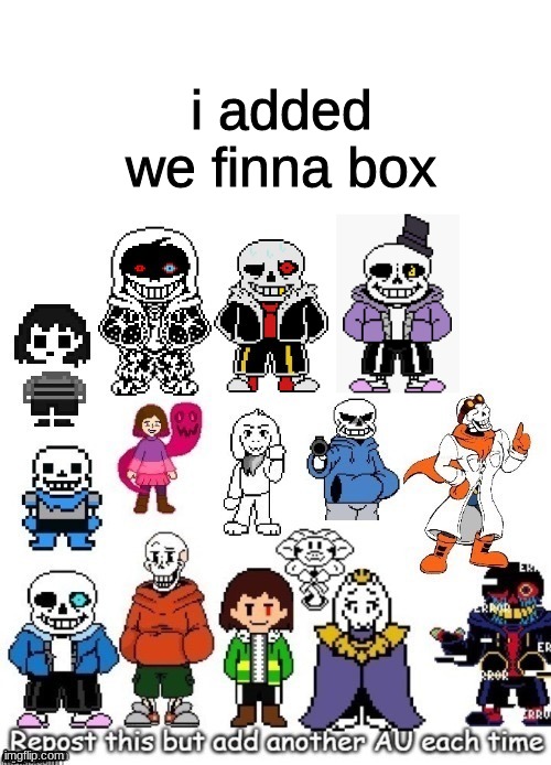 repost this but | i added we finna box | made w/ Imgflip meme maker