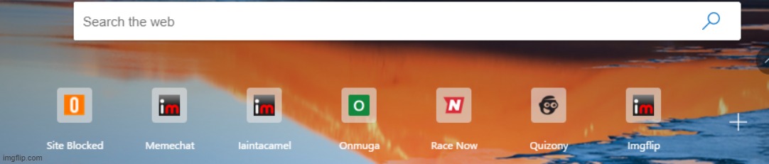 my most recently used sites. Yes, "site blocked" more than imgflip- | made w/ Imgflip meme maker