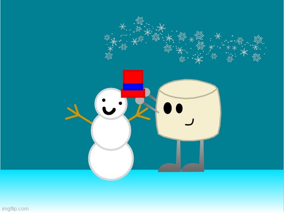 here's a pic of Mixmellow making a Snowman | image tagged in mixmellow,snowman,wholesome,dannyhogan200,crocs | made w/ Imgflip meme maker