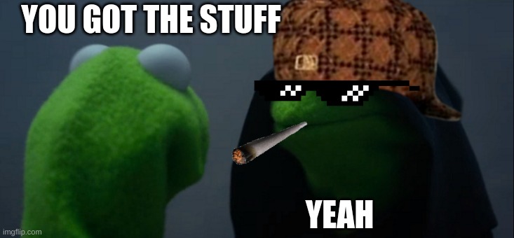 Evil Kermit Meme | YOU GOT THE STUFF; YEAH | image tagged in memes,evil kermit | made w/ Imgflip meme maker
