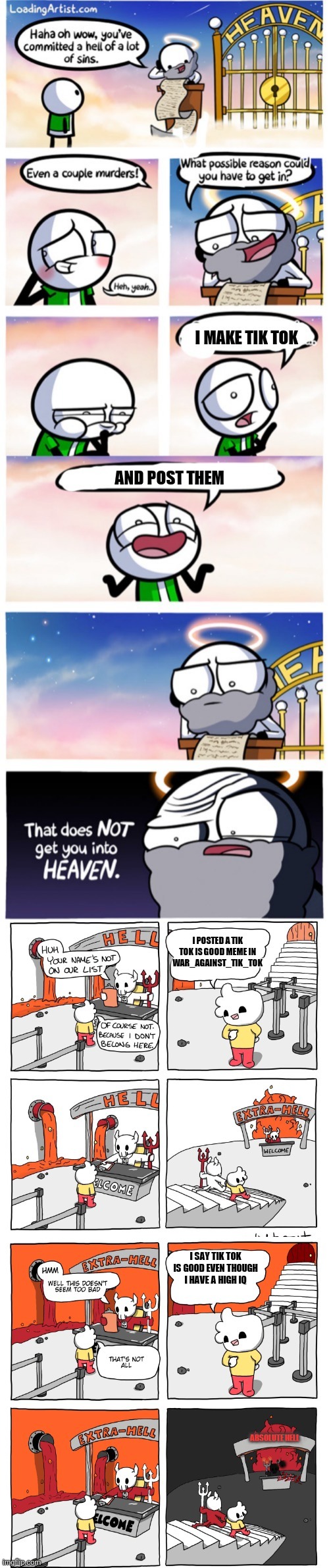 Absolute hell | image tagged in tik tok sucks | made w/ Imgflip meme maker