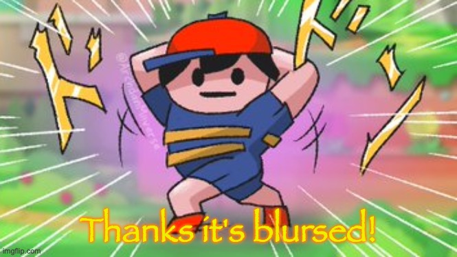 thanks it's blursed(bless & cursed) | Thanks it's blursed! | image tagged in blursed jojo ness,cursed,blessed,what,wtf,yes | made w/ Imgflip meme maker