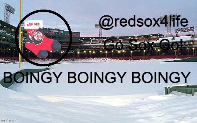 redsox4life | BOINGY BOINGY BOINGY | image tagged in redsox4life | made w/ Imgflip meme maker