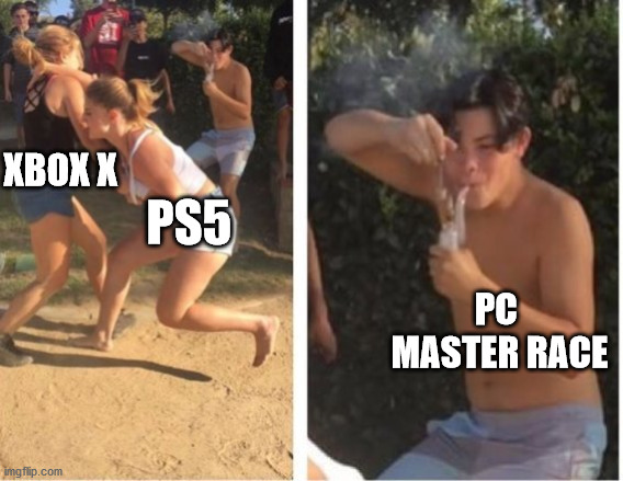 Dabbing Dude | XBOX X; PS5; PC 
MASTER RACE | image tagged in dabbing dude,xbox vs ps4,xbox,ps5,playstation,pc master race | made w/ Imgflip meme maker