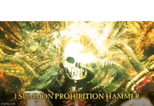 I summon prohibition hammer | Church and Wave are at a picnic table, the sky is blue, the birds are chirping, the flowers are blooming, and they see a Florida Man try to plant more flowers but they won't grow. He asks both Church and Wave on how to grow flowers and Wave says "You need to water them, take out some weeds, remove any bad insects, and make sure it's healthy." and Church goes to the place where the Florida Man placed the flowers and the flowers actually were meant to grow BDSM toys, the Florida Man said that they were used for minors and he was arrested. The end. | image tagged in i summon prohibition hammer | made w/ Imgflip meme maker