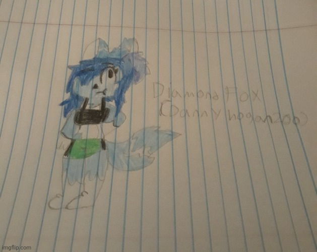 I drew diamond fox(oc credit goes to dannyhogan200) | image tagged in memes | made w/ Imgflip meme maker