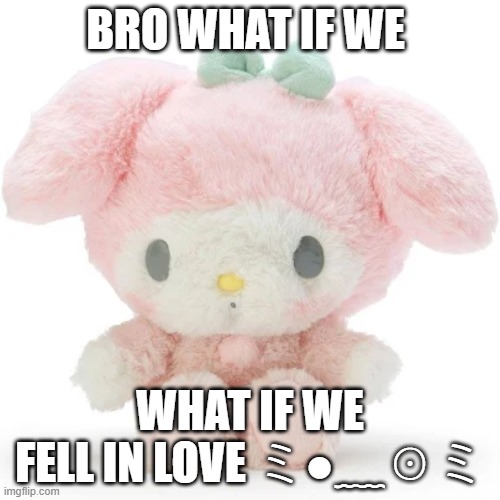 i'm a big lesbian 4 u |  BRO WHAT IF WE; WHAT IF WE FELL IN LOVE ミ●﹏☉ミ | image tagged in lesbian,my melody,love,meme,pog,not good at math | made w/ Imgflip meme maker