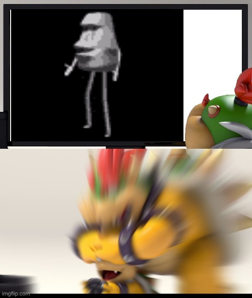 moyai | image tagged in bowser and bowser jr nsfw | made w/ Imgflip meme maker