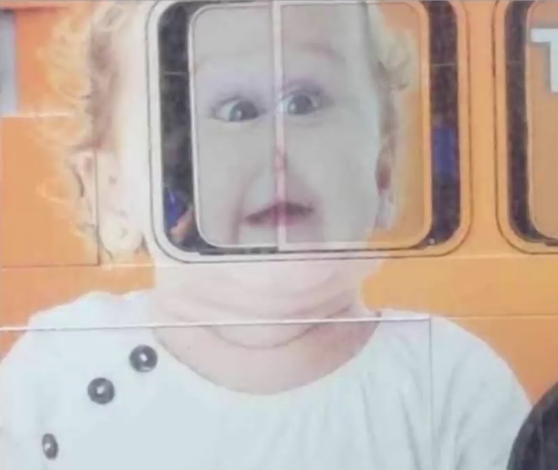 Retarded bus window child Blank Meme Template