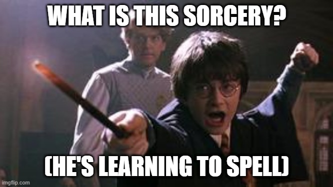 The almighty spell! - Harry Potter Memes