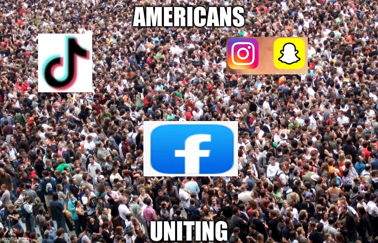 crowd of people | AMERICANS; UNITING | image tagged in crowd of people | made w/ Imgflip meme maker