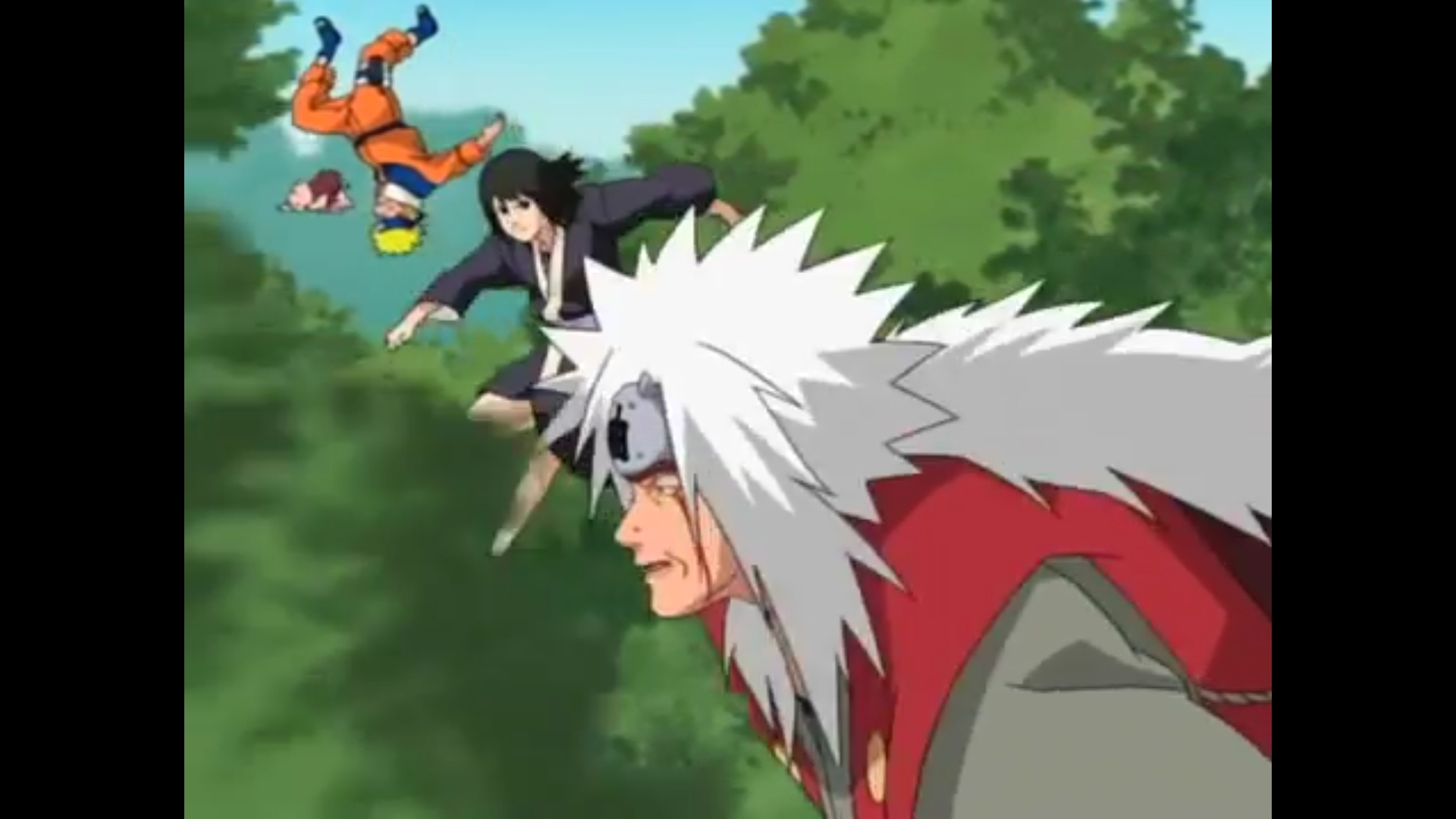 High Quality naruto jumping upside down Blank Meme Template