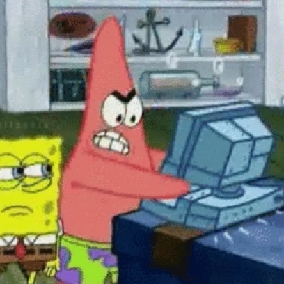 Patricks Computer Problems Blank Meme Template