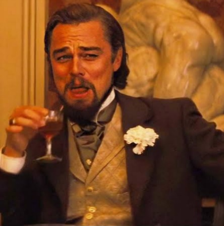 Leonardo DiCaprio Django Laugh Blank Meme Template