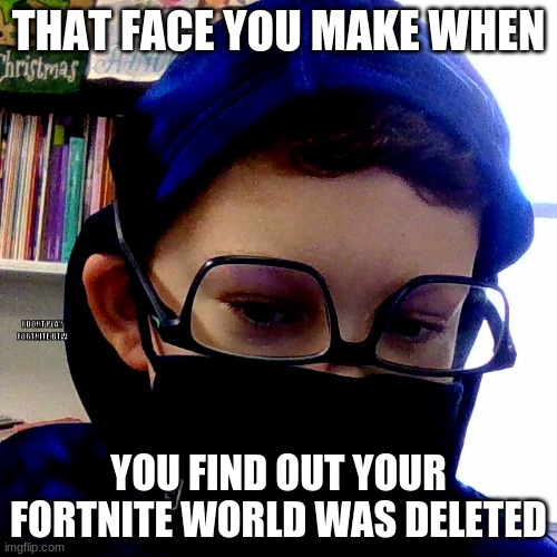 C R I N G E | THAT FACE YOU MAKE WHEN; I DONT PLAY FORTNITE BTW; YOU FIND OUT YOUR FORTNITE WORLD WAS DELETED | image tagged in memes | made w/ Imgflip meme maker