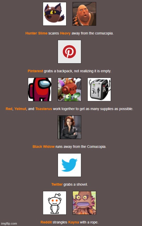 Bloodbath (3) | image tagged in hunger games | made w/ Imgflip meme maker