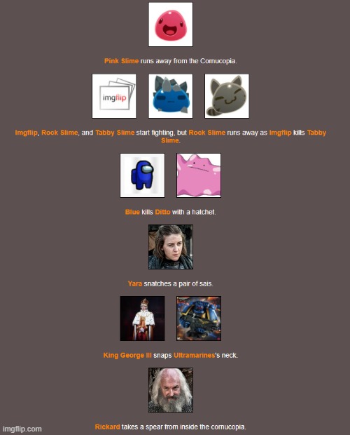 Bloodbath (4) | image tagged in hunger games | made w/ Imgflip meme maker
