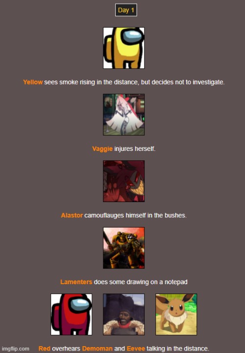 Day 1 (1) | image tagged in hunger games | made w/ Imgflip meme maker