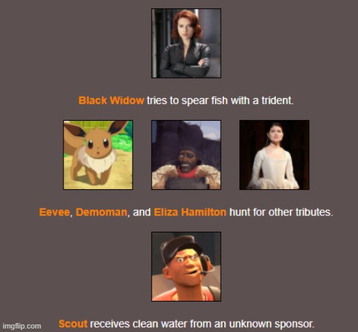 Day 2 (4) | image tagged in hunger games | made w/ Imgflip meme maker