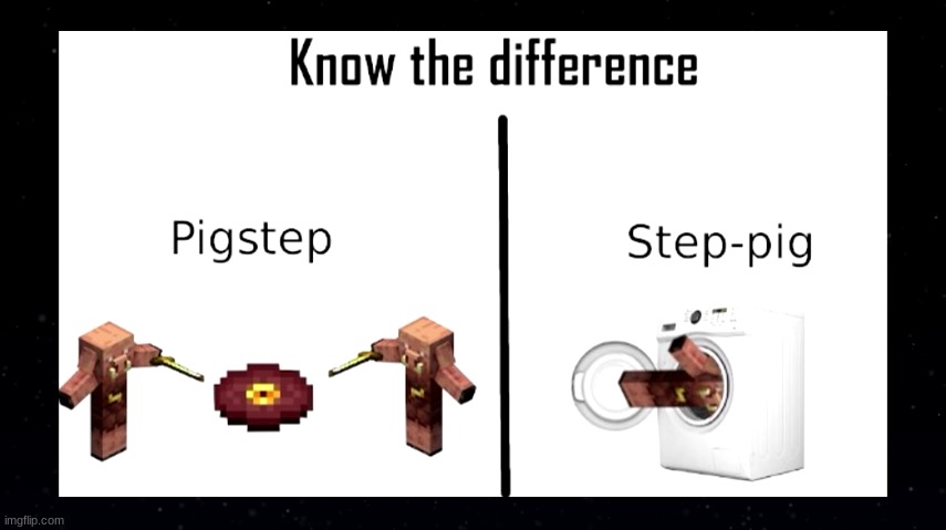 What are you doing step-Hoglin? | image tagged in minecraft | made w/ Imgflip meme maker