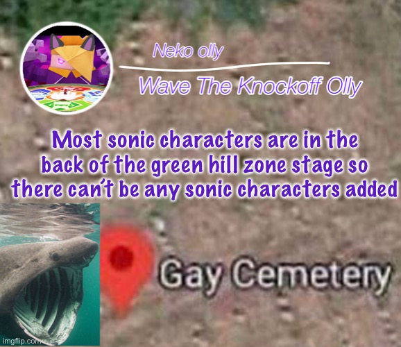 This is smash idiots | Most sonic characters are in the back of the green hill zone stage so there can’t be any sonic characters added | image tagged in p,super smash bros,sonic the hedgehog | made w/ Imgflip meme maker