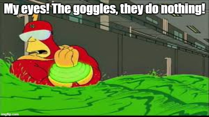 My eyes! The goggles they do nothing | My eyes! The goggles, they do nothing! | image tagged in my eyes the goggles they do nothing | made w/ Imgflip meme maker