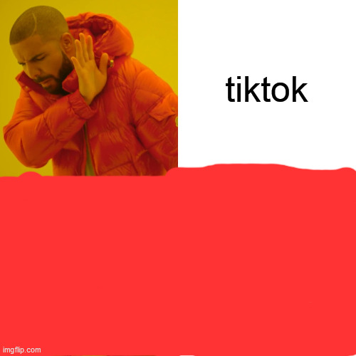 Drake Hotline Bling Meme | tiktok | image tagged in memes,drake hotline bling | made w/ Imgflip meme maker