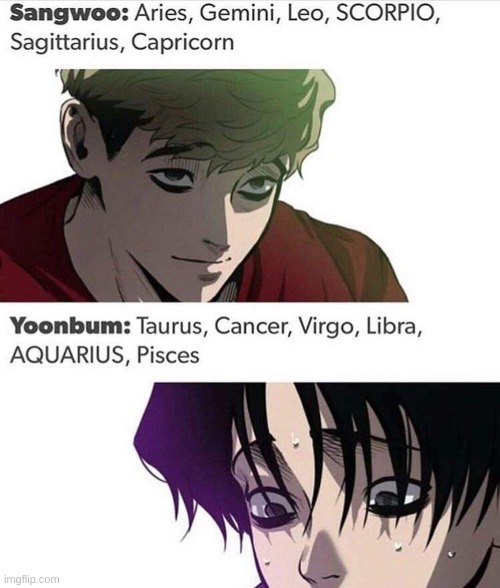 image tagged in killing stalking,zodiac sign,zodiac | made w/ Imgflip meme maker